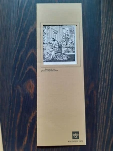 Gewebte Seidenkalender 1978 1985 1986 1991 Niederländisch, Spanisch, Niederlande, Deutsch. - Bild 1 von 9