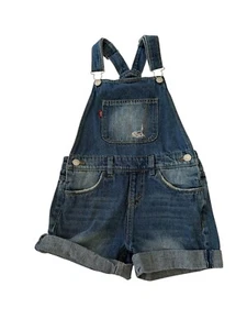 Levi’s Strauss Over Alls Blue Girls Size 8 Regular 25x5 Good Condition - Picture 1 of 10