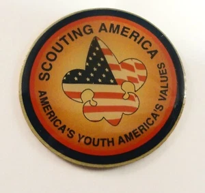 OFICIAL BSA Hatpin - SCOUTING AMERICA - America's Youth America's Values - Imagen 1 de 5