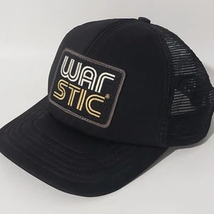 War Stic Johnny Battle Black Mesh Patch Snapback Trucker Hat Never Worn - Picture 1 of 8