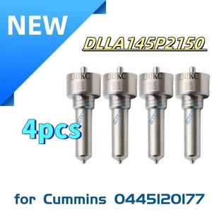 4PC DLLA145P2150 Diesel Injector Nozzle 0433172150 for Cummins 0445120177 - Picture 1 of 8