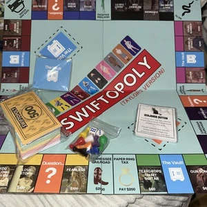 Taylor Swiftopoly Brettspiel Monopoly Swift inspiriert Brettspiele NEU lesen - Bild 1 von 8