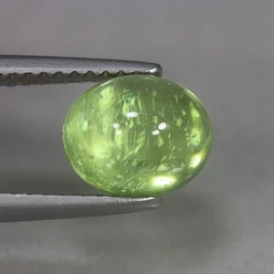 2.71 Cts_Loose Gemstone_100 % Natural Unheated Green Peridot Cabochon_Pakistan - Picture 1 of 3