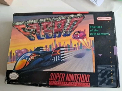 F-Zero (SNES, 1991) Box Only With Insert - Image 1 of 3