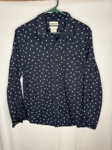 Ariat Shirt Mens Medium Blue Modern Fit Long Sleeve Western Button - Picture 1 of 10