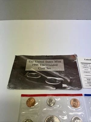 1996 United States Mint Uncirculated Coin Set - Image 1 of 4