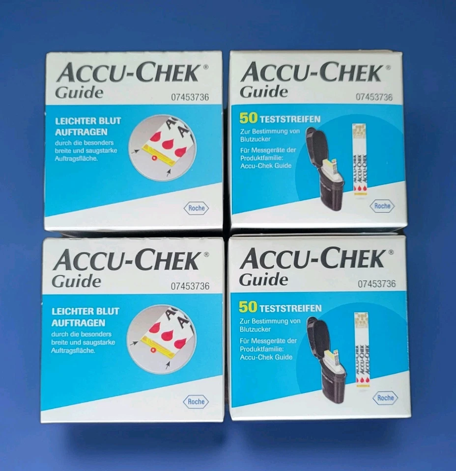 200 ACCU-CHEK Guide (4x50) Blutzucker-Teststreifen MHD 01.04.2027 *NEU/OVP* - Bild 1 von 1