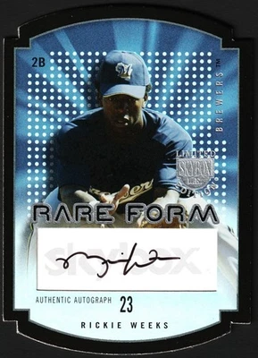 Rickie Weeks 2004 SkyBox LE forma rara autógrafos automático negro/299 #RFA-RW 🔥 Foto 1 de 2
