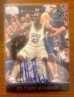 1999 Press Pass SE Auto Blue /500 Elton Brand Rookie Auto RC - Image 1 of 2