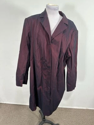 Chaqueta de mujer Venezia Jeans color borgoña manga larga talla 24” Foto 1 de 4