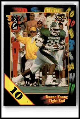 1991 Wild Card Draft #125 Duane Young 10 Stripe - Image 1 of 2