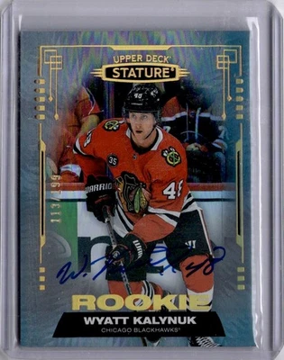 Wyatt Kalynuk Stature Rookie Autographs /199 #116 RC 2021-22 Upper Deck Stature - Image 1 of 2
