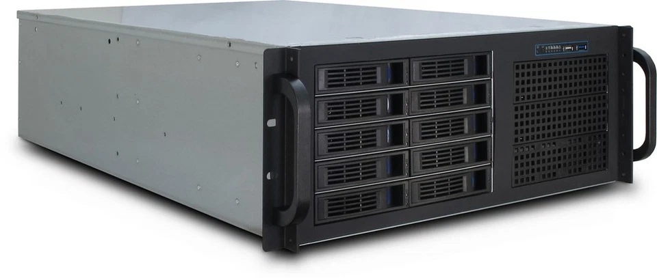 Inter-Tech IPC 4U-4410 Supporto Nero (Inter-Tech IPC 4U-4410 - rack-monterba) - Photo 1/1