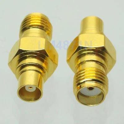 1pc Adapter SMA female jack to MCX female RF connector straight gold plating F/F - Image 1 of 4