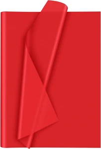 60 Sheets Red Tissue Paper Art Gift Wrapping Tissue Paper Bulk Gift Wrapping for - Picture 1 of 8