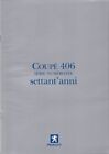 Catalogue / brochure Peugeot 406 Coupé Settan'Anni 08/2000 France