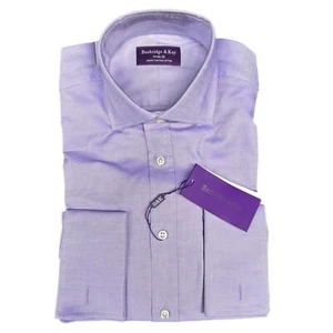 Baubridge & Kay Mauve NWT Long Sleeve Button Up Cotton Shirt Men's Size 42 - Picture 1 of 9