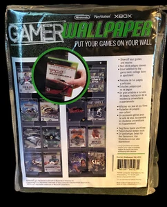 Gamer Wallpaper: Hold 16 DVDs/GAMES On Wall Display Poly Sleeves Silver  (NEW) - Picture 1 of 2