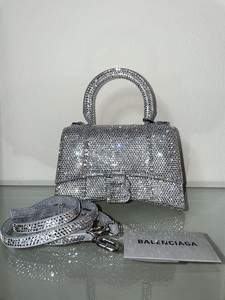 balenciaga hourglass bolsa xs red