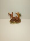 Vintage Saxony Deer With Baby Figurine