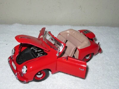 1950 PORSCHE 356 CABRIOLET RED 1:18 SIGNATURE OPENING DOORS HOOD & TRUNK - Image 1 of 4