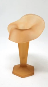 Westmoreland Orange Brown Satin Jack In The Pulpit Bud Vase 6 1/2" Read - Picture 1 of 4