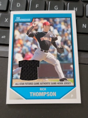 2007 1st Bowman Futures Jersey Rookie #BDPP RC Rich Thompson - Image 1 of 2