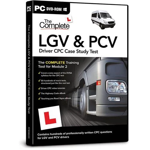 Complete LGV and PCV Driver CPC Case Study Test PC Retail PC DVD Rom 2025/2026 - Image 1 of 1
