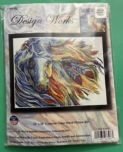 Kit de punto de cruz Design Works #3398 caballo de guerra, diseño de Marcia Baldwin-sellado - Imagen 1 de 2