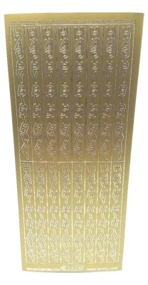 Peel off stickers 'Vertical Happy Birthday' Starform 332