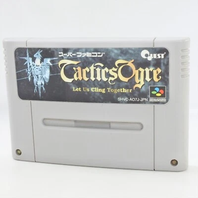 Super Famicom TACTICS OGRE Cartridge Only Nintendo sfc - Image 1 of 2
