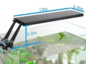 hygger 12’’-20’’ Aquarium Light Plants Grow Waterproof Clip-on Lamp Fish Tank - Picture 1 of 13