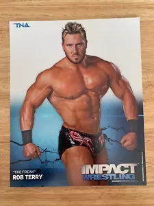 FOTO PROMOCIONAL OFICIAL DE ROB TERRY 2011 IMPACT WRESTLING 8X10 SIN FIRMAR WWE WCW TNA - Imagen 1 de 2