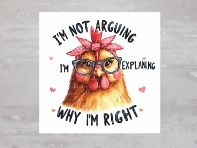 Hilário Engraçado Frango com Copos Painel de Tecido Artesanal Costura Colcha Bloco A365 - Imagem 1 de 4