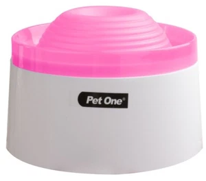 Dog & Cat Pink Fountain Fresh Filtered Water Bowl with Pump by Pet One - Picture 1 of 3