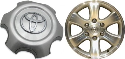 Tapa central con acabado mecanizado OEM Toyota 4 Runner se adapta a rueda de 6 radios de 17" Foto 1 de 2