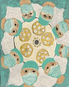 Christmas Gift For Doctors Nurses PAs Surgical Art Work By US MILITARY VETERAN - Picture 1 of 15