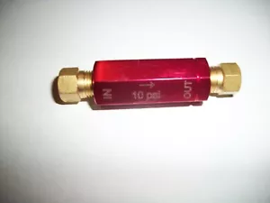 WILWOOD STYLE 10 LBS POUND RESIDUAL PRESSURE VALVE BRAKE CHECK RED DRUM BRAKES - Foto 1 di 4