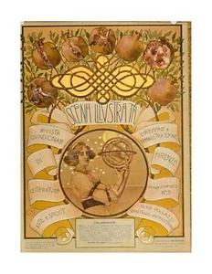 Scena Illustrata Arts Literature Music Theatre Cover Art Nouveau 1900 - Picture 1 of 1