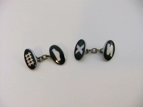 Vintage 1976 Super Bowl X (Ten) Orange Bowl Pittsburgh Steelers Cufflinks Dallas Cover