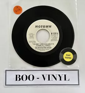 The Devastating Affair ~ You Don't Know Hard It Is - Promo 7” USA Motown EX - Picture 1 of 5