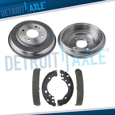 Rear Brake Drums Brake Shoes Kit for 2009 2010 2011 2012 2013 Honda Fit Insight - Image 1 of 4