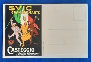 AK SVIC GROSSER SEKT KASTIK PIEMONT FLAGGE SAVOYEN ill BARONE WEIN - Bild 1 von 1