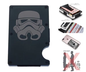 Star Wars Stormtrooper Sigill RFID Bloqueo Billetera Clip de Dinero Portatarjetas de Crédito - Imagen 1 de 19