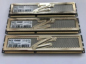 OCZ Gold Series 6 GB (3x2GB) OCZ3G1333LV6GK DDR3-1333 PC3 10666 - Bild 1 von 2