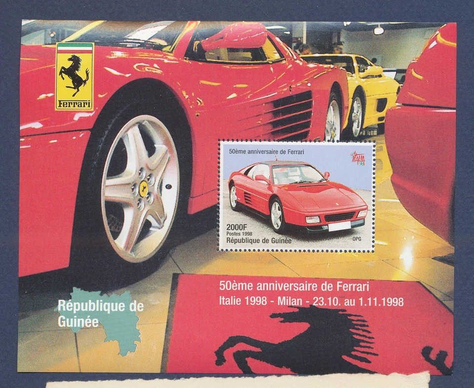 REPUBLIC  GUINEE - MNH S/S - Car, Ferrari - 1998 --a - Image 1 of 1