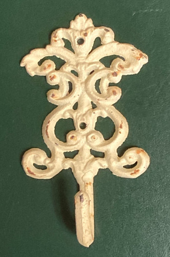 OFF WHITE Appendiabiti appendiabiti da parete in ghisa bianco sporco country shabby chic