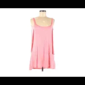 Neu mit Etikett New York & Co. rosa Bluse mit offener Schulter, Medium - Bild 1 von 6