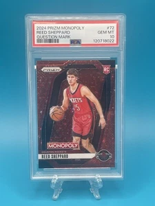 Prizm Monopoly Reed Sheppard #72 2024 signo de interrogación (RC) (SSP) PSA 10 (POP 2) - Imagen 1 de 2