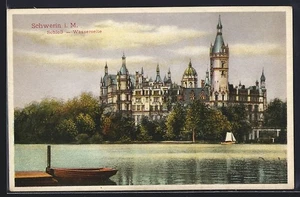 Ansichtskarte Schwerin i. M., Schloss Wasserseite - Picture 1 of 2